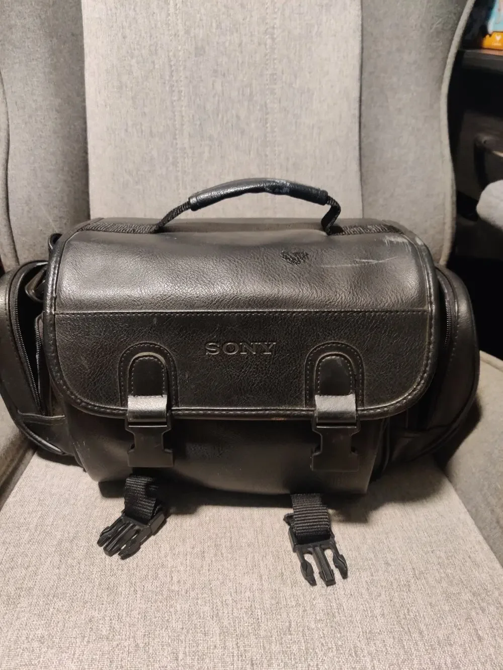 Sony Black PVC Video Camera Bag Camcorder Case with Shoulder Strap 15